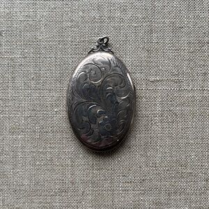 Vintage BIRKS Sterling Silver Oval Locket